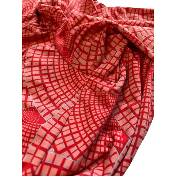 Pea in the Pod Maternity Wrap Dress Red White Geometric V-Neck‎ 3/4 Sleeves XS - Picture 12 of 15